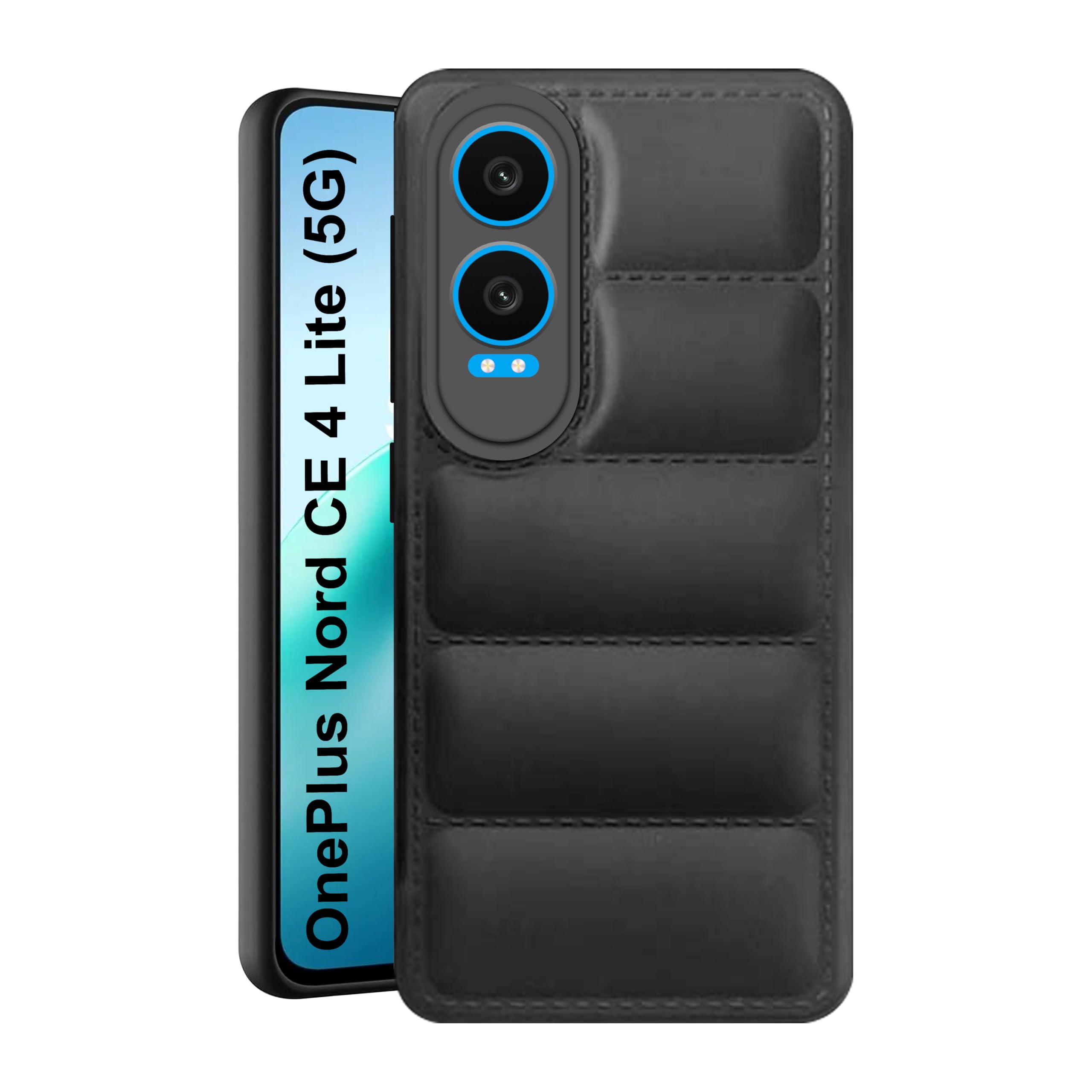 CEDO OnePlus Nord CE4 Lite (5G) Back Cover | Camera Bump & 360° Flexible Puff Armor Protection | Matte Soft Silicon Shock Proof Rubberised Back Case Cover (Black) (B0D9BFJQTF) Amazon Price History, Amazon Price Tracker