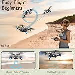 T26 Drone avec caméra pour adultes - RC Drones pour enfants avec 1080P HD Vidéo en direct, FPV Drone avec 24mins Capteur de vol/d'altitude/mode sans tête/gravité pour les débutants