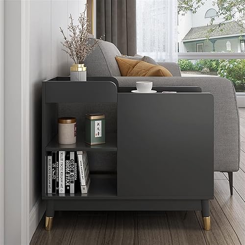 Miniatura 6 de SERUMY Mesa auxiliarmesa auxiliar de doble cajón mesa auxiliar para dormitorio mesita de noche para el hogar sala de estar mesa auxiliar de oficina