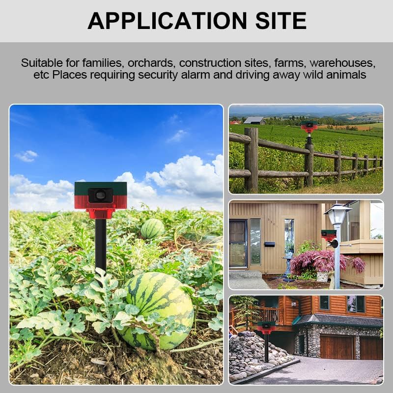 Miniatura 7 de Alarma solar con sensor de movimiento para exteriores, con alarma de detector de movimiento de 360, sirena fuerte de 129 dB y control remoto para