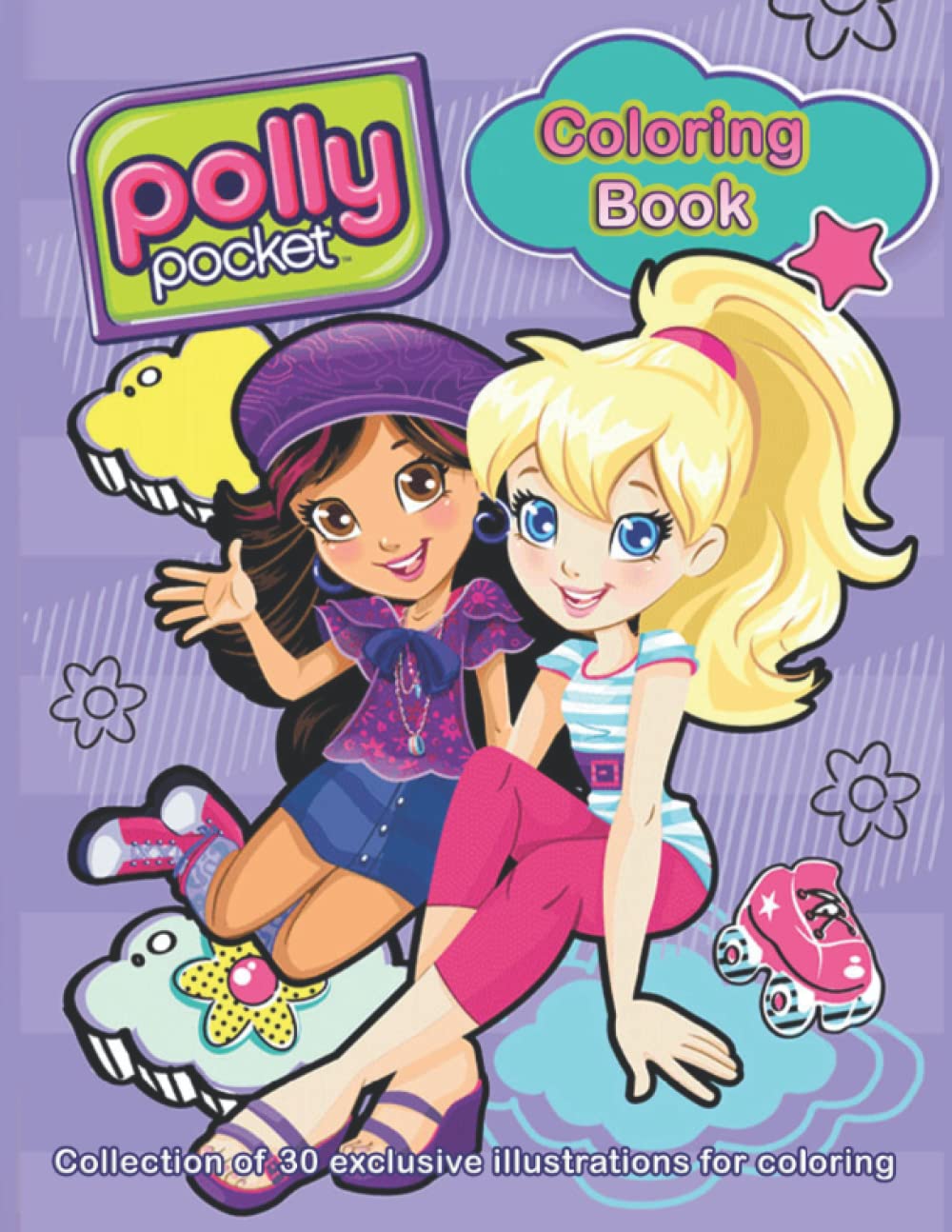 Coloring Book – POLLY POCΚET - Collection of 30 exclusive illustrations for coloring