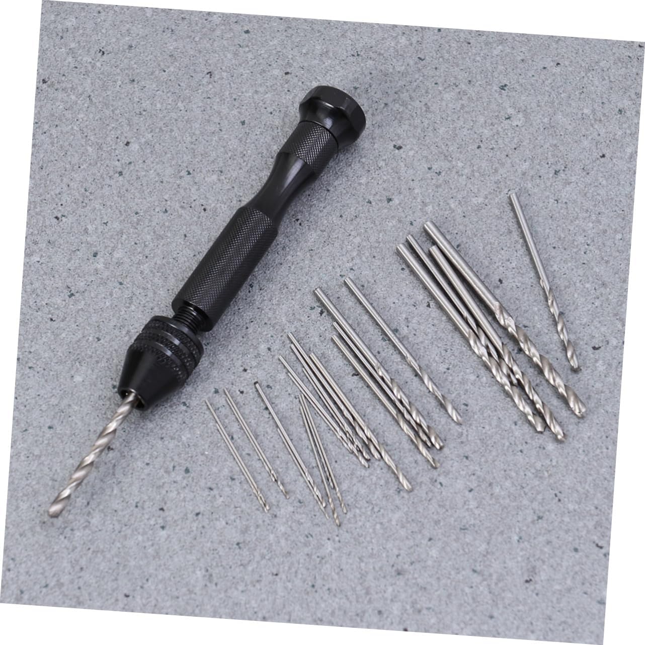 Gadpiparty 0.3-3.4mm Precision Pin Vise Hand Drill Set of 25 Bits for Hobby Model Making and Crafts Versatile Rotary Tools with Ergonomic Grip
