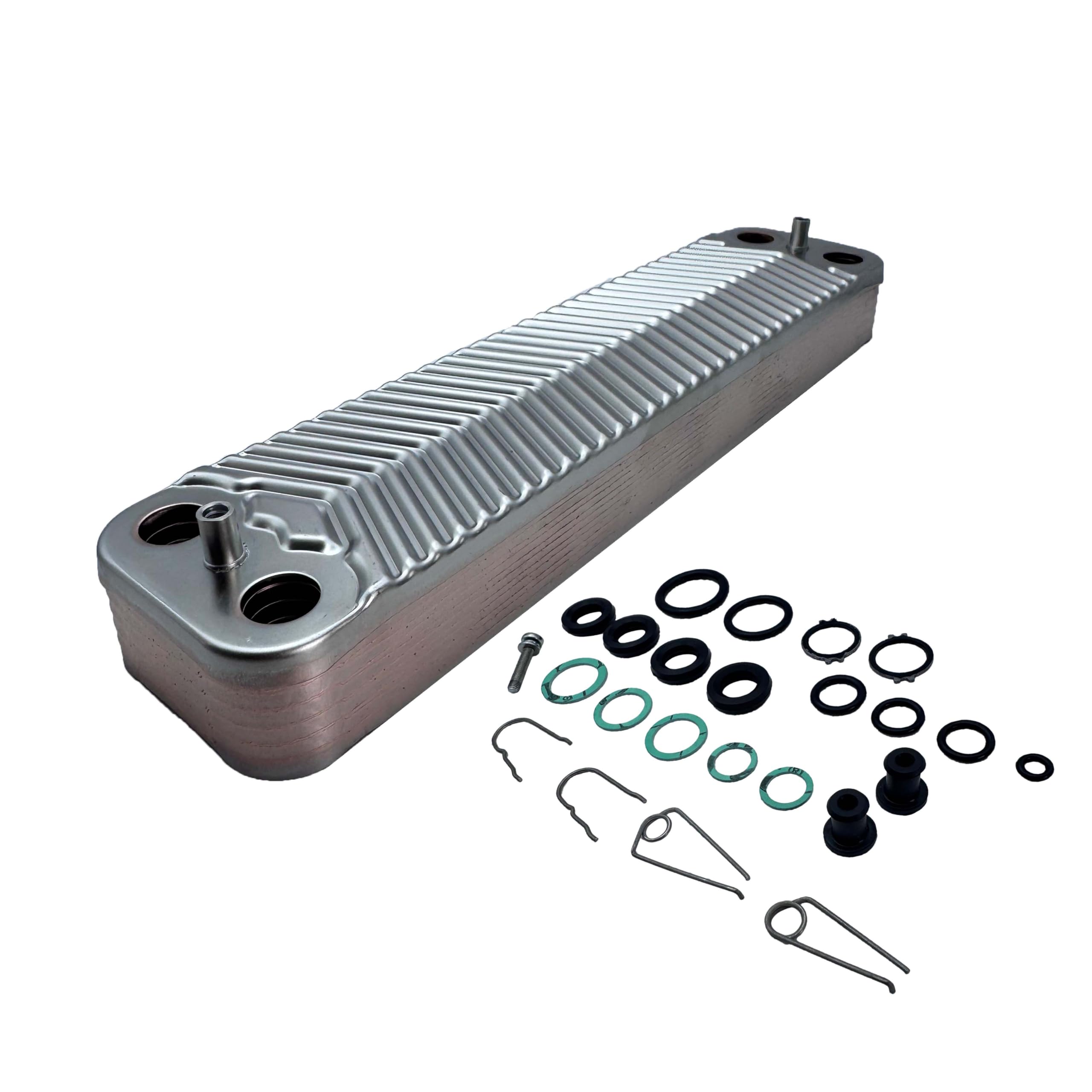 Hts Multicolour - Worcester Boiler Plate Heat Exchanger (Phe) (12 Pl) 87161066860 + Repair Kit