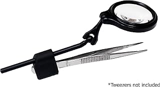 JEWEL TOOL 5X Power Magnifier Attachment | Nail Clipper & Tweezer Attachment | Enhanced Grooming Precision & Jewelry Magnification
