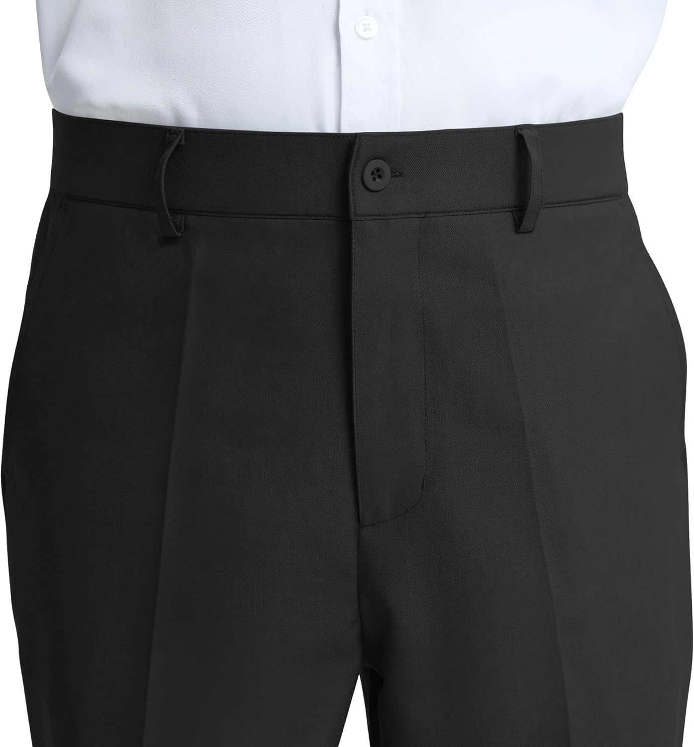 LETAOTAO Men's Classic Fit Dress Pants, Wrinkle-Free Flat Front Straight Leg Formal Pants for Business & Office - Image 4