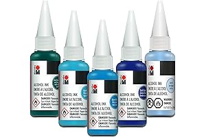 Blue Alcohol Ink Set for Alcohol Ink Art and Epoxy Projects