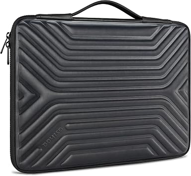 DOMISO 14 Inch Laptop Sleeve Case with Handle, Waterproof Shockproof Laptop Protective Carry Case for MacBook Pro/Air, Acer, Aspire, HP ENVY, Lenovo IdeaPad, Dell XPS, Black
