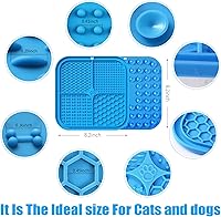 Vista 2 de Alfombrilla de lamer para perros, almohadilla de lamer premium con ventosas para aliviar la ansiedad del perro, cuencos de alimentación lenta