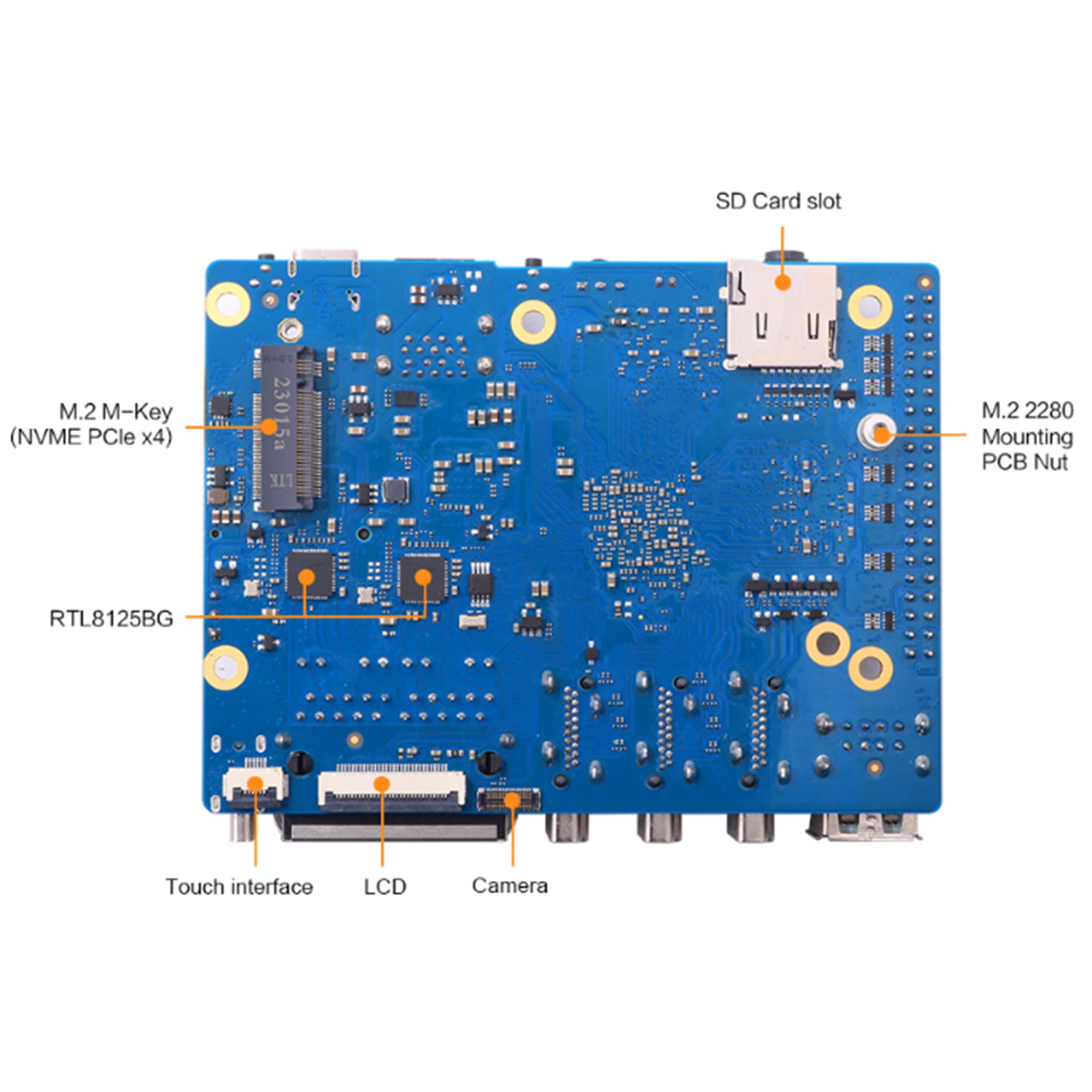 Amazon.co.jp: Orange Pi 5 Plus 4GB RAM Single Board Computer 