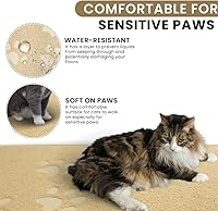 Vista 5 de Andalus - Alfombrilla pequeña para caja de arena de gatos, paquete de 1 - Alfombrilla impermeable, antideslizante y fácil de limpiar para caja