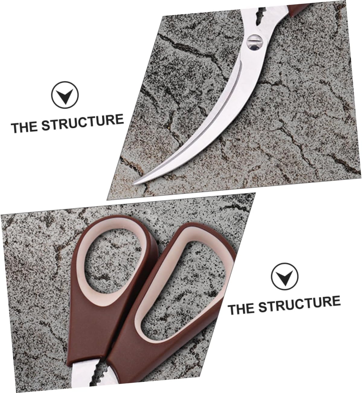 2pcs Crab Cutters Seafood Scissors Lobster Crab Scissors Kitchen Tools Stainless Steel Easy to Use