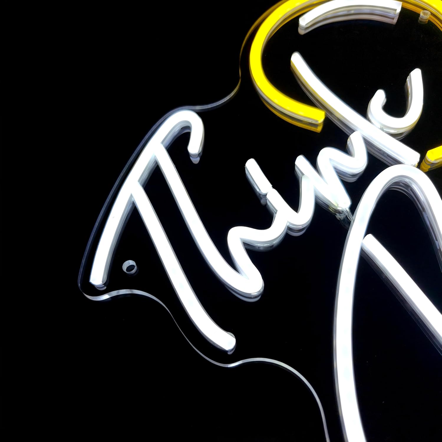 Think Big Neon Sign with Light Bulb Design LED Neon Wall Decor for Home Office,Bedroom and Creative Studio,Inspirational Neon Light Sign,USB Powered Wall Art Gift