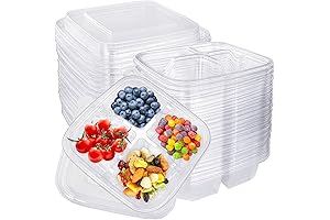 30-Piece Disposable Snack Container Set: Meal Prep Solution for School, Work, and Travel