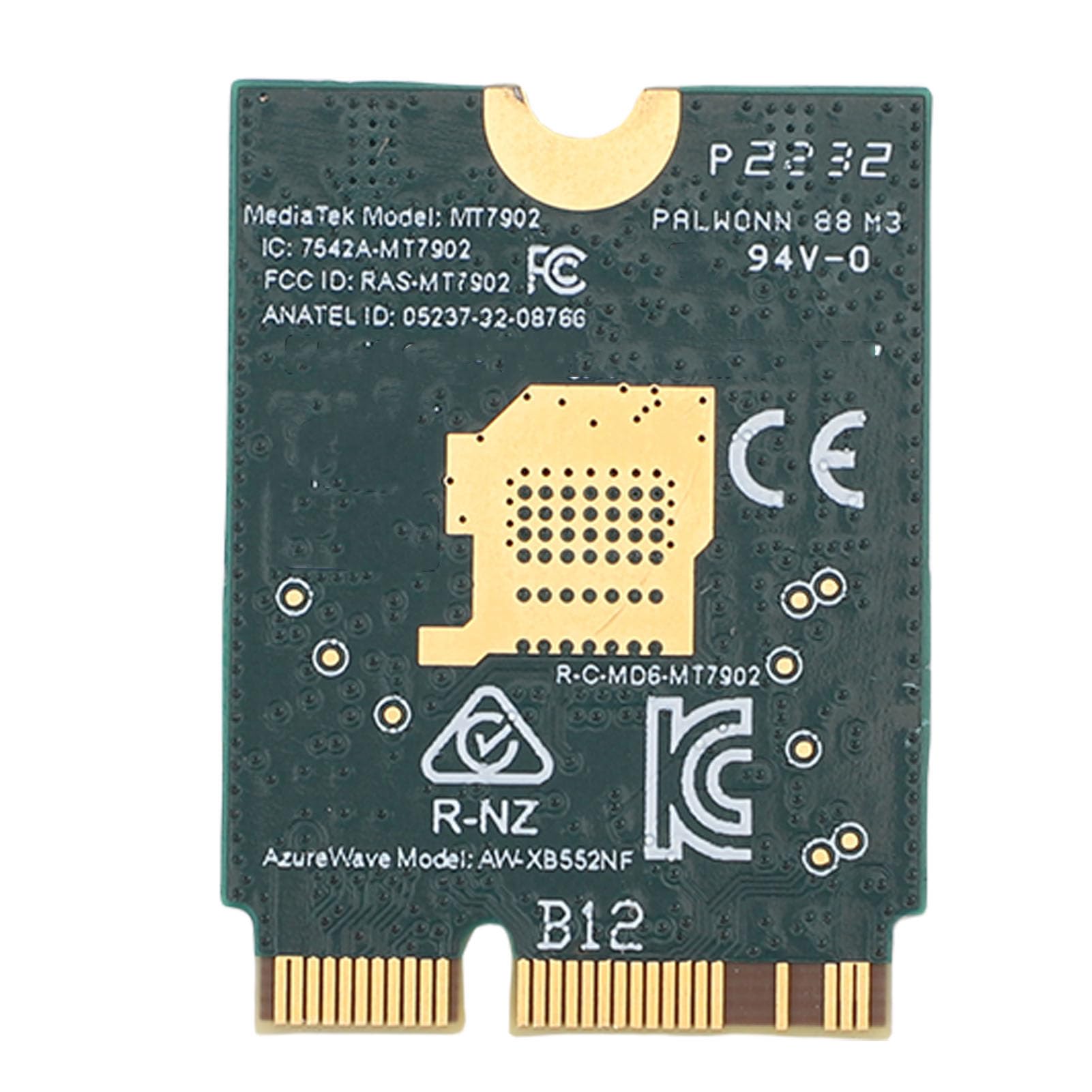 Wisoqu WiFi 6E Wireless Card, M.2 NGFF Bluetooth 5.2, Tri Band 2.4Ghz 5Ghz 6Ghz Network Adapter Include 8dBi Antenna, Ultra Low Latency, Support Wi ndows 10 11