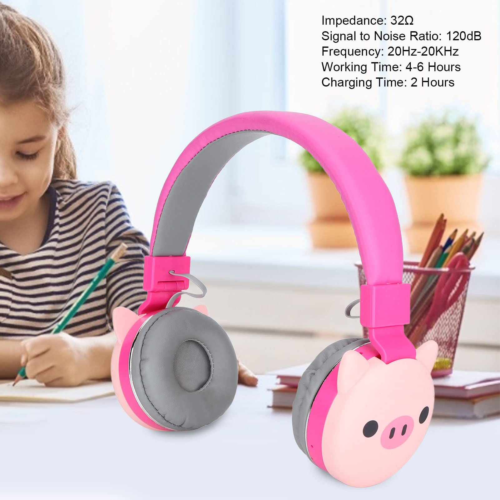Casque Enfant Avec Micro – Design Panda, Bluetooth 5.0 Et Pliable, Parfait Pour L’école Et Les Jeux ! - 9