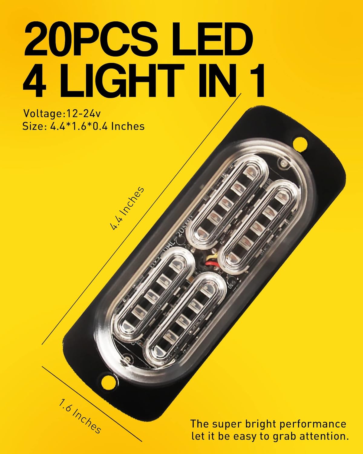 Buy yifengshun Strobe Lights for Truck Red & Blue 4 Wheelers Atv