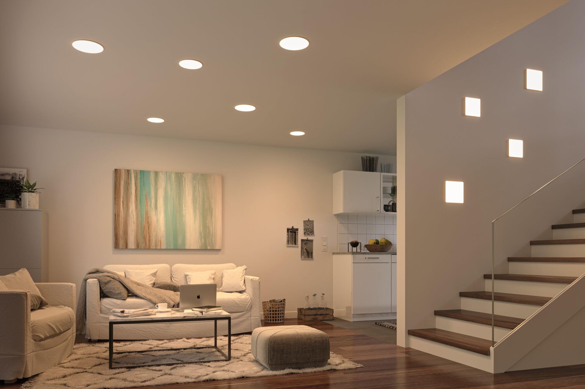 Pauleen Paulmann 93063 Pannello LED Lampada da Incasso Veluna VariFit IP44 dimmerabile su 3 Livelli 185mm Tondo 1x17 Watt plafoniera Satinato plastica 3000 K 17 W, Chrome Matt, Ø