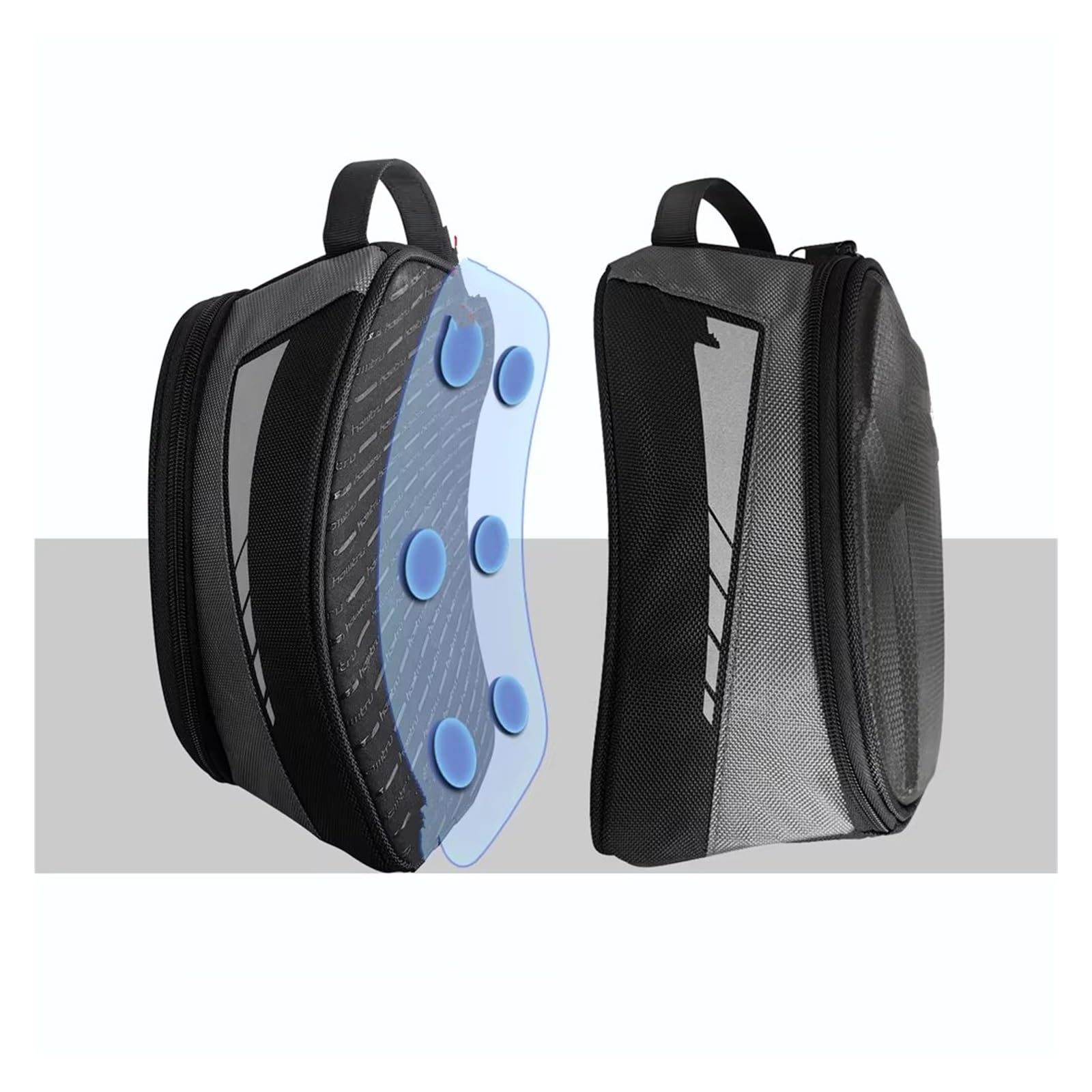Borsa Moto Magnetica Per Serbatoio Olio Combustibile Guscio Rigido Universale EVA 4,5 Litri Borsa Posteriore Moto