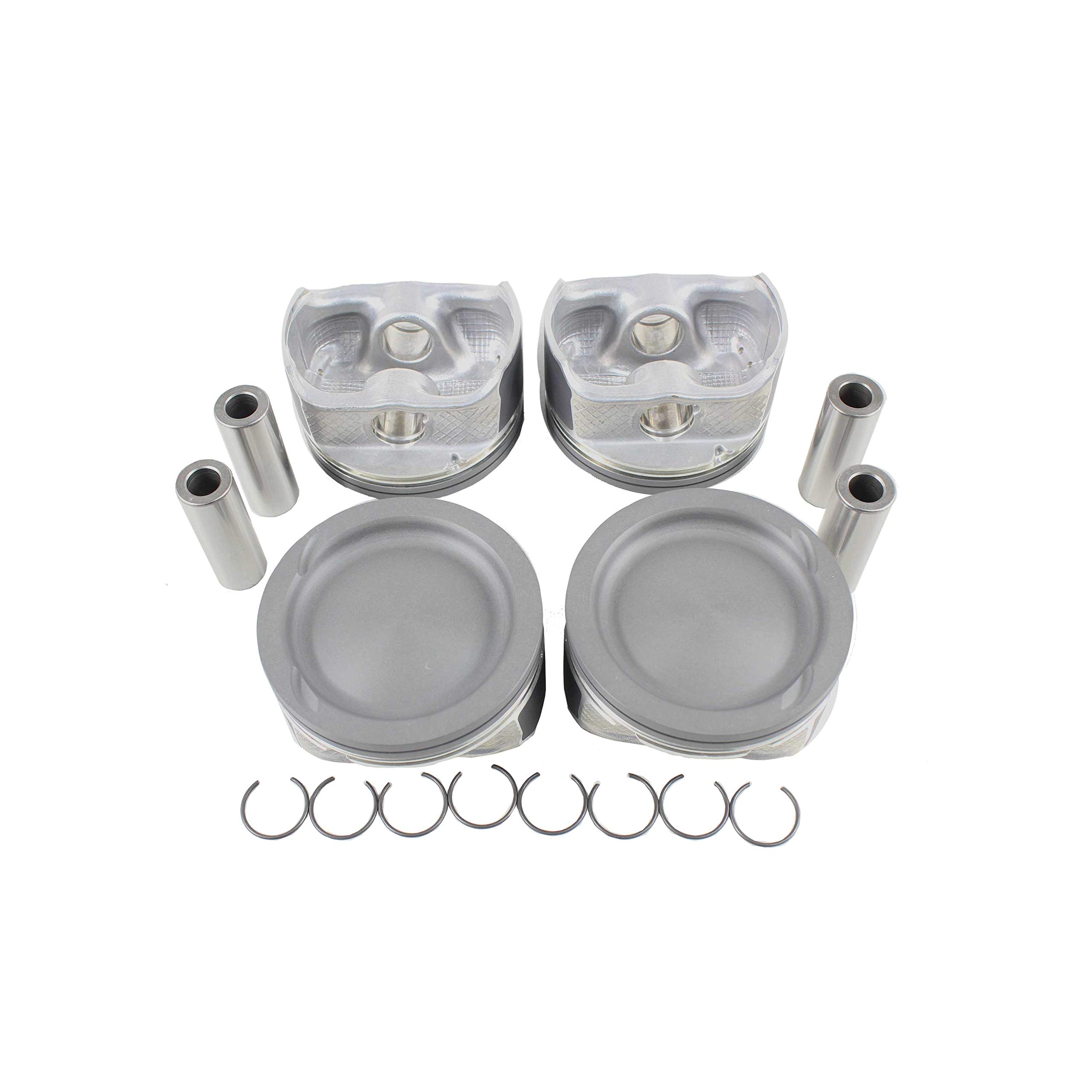 DNJ P484 Piston Set for 2009-2015 / Ford, Mazda, Mercury / 3, 5, 6, CX-7, Escape, Fusion, Mariner, Milan, Transit Connect / 2.5L / DOHC / L4 / 16V / 152cid / VIN 5, VIN 6, VIN A, VIN H, VIN L, VIN M