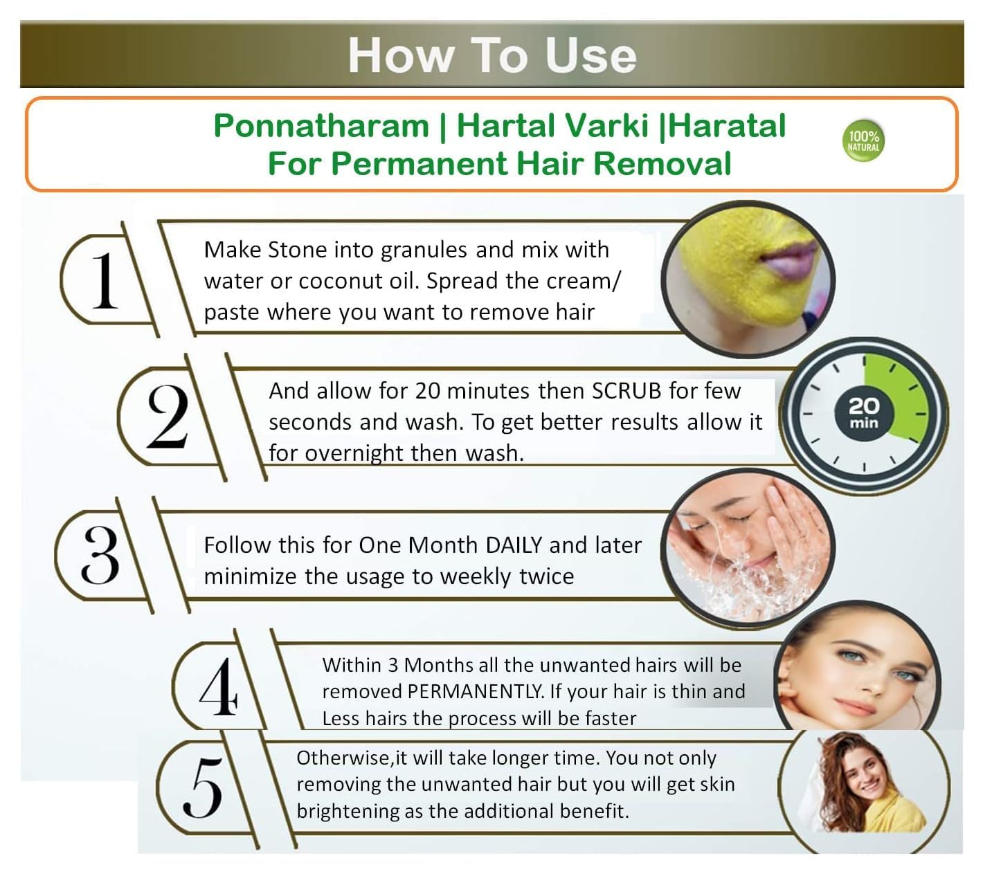 MM Ponnatharam | Hartal Warki | Hartal Varki | Hartal Pili for Hair Removal 50g