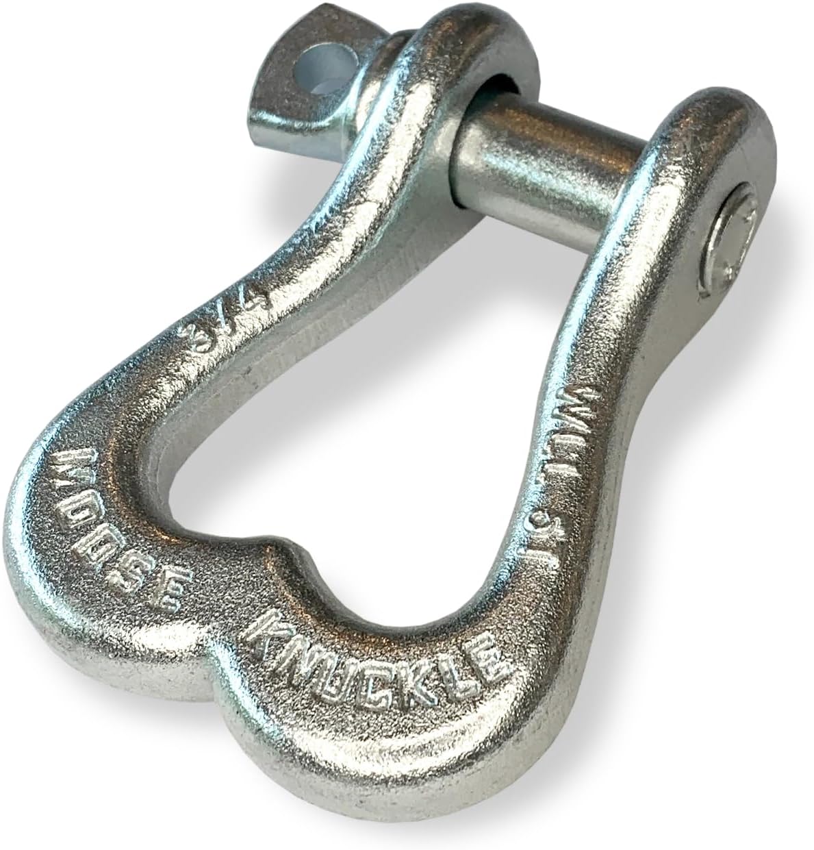 Moose Knuckle Offroad XL 3/4" Shackles | 10,000 lbs Capacity - High-Strength Carbon Steel 7/8" Pin Recovery Gear | Powder Coated Shackle Towing Accessories - Nice Gal