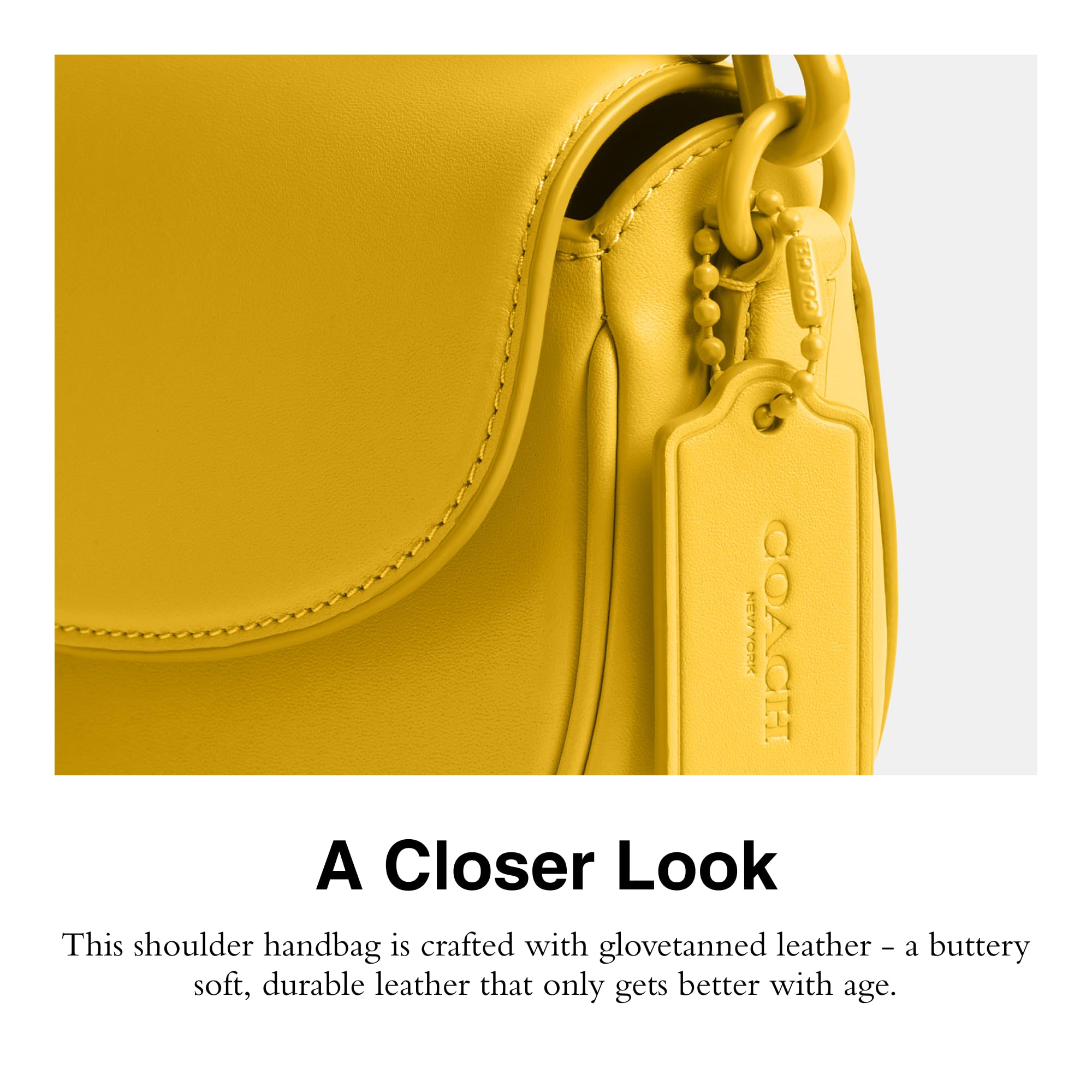 Coach Emmy Saddle Bag 23, Canary | B2B Liquidation