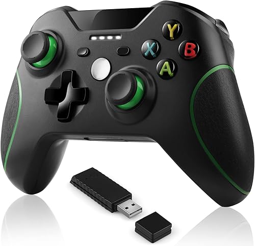 Sogdeco Controlador inalámbrico compatible con Xbox One - Controlador de juego de 24 GHz integrado con doble vibración compatible con Xbox OneOne