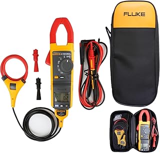 Fluke 381 Clamp Meter Digital Remote Display True RMS AC/DC, with Detachable Jaw iFlex Probe Multimetro,Portable Soft Bag