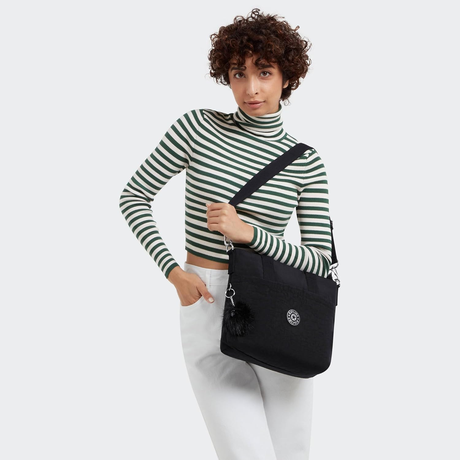 Kipling Zamora Metallic Tote Bag