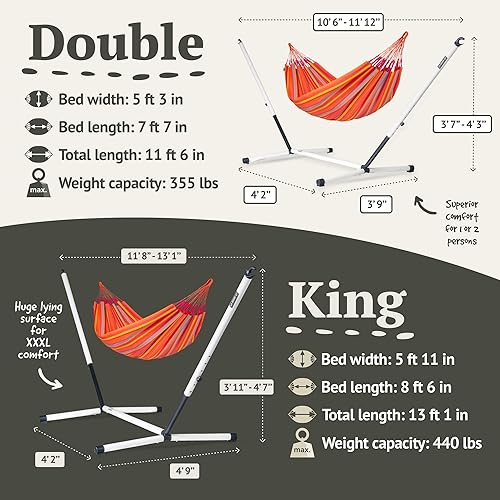 Vista 92 de La Siesta Brisa - Hamaca resistente a la intemperie, Vainilla