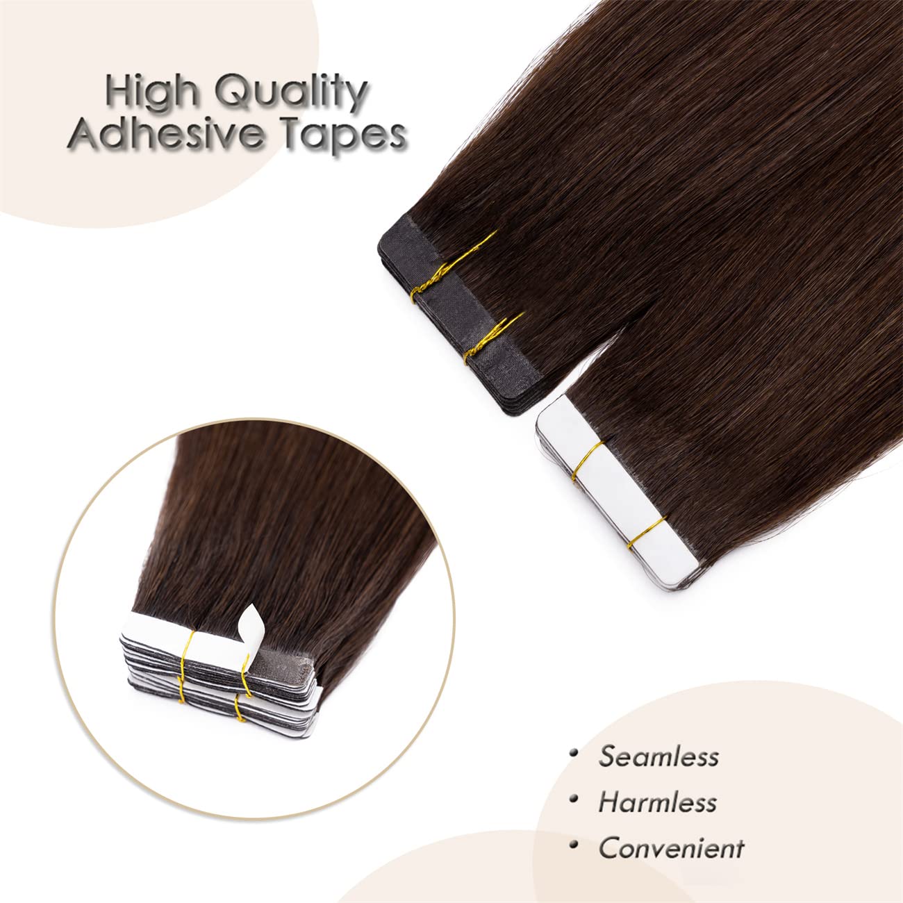 UK MODUS GESCHÄFT UK-Fashion-Shop Tape Extensions Echthaar 40 Schuss 100g Echthaar Extensions Tape In Haarverlängerung Glatt
