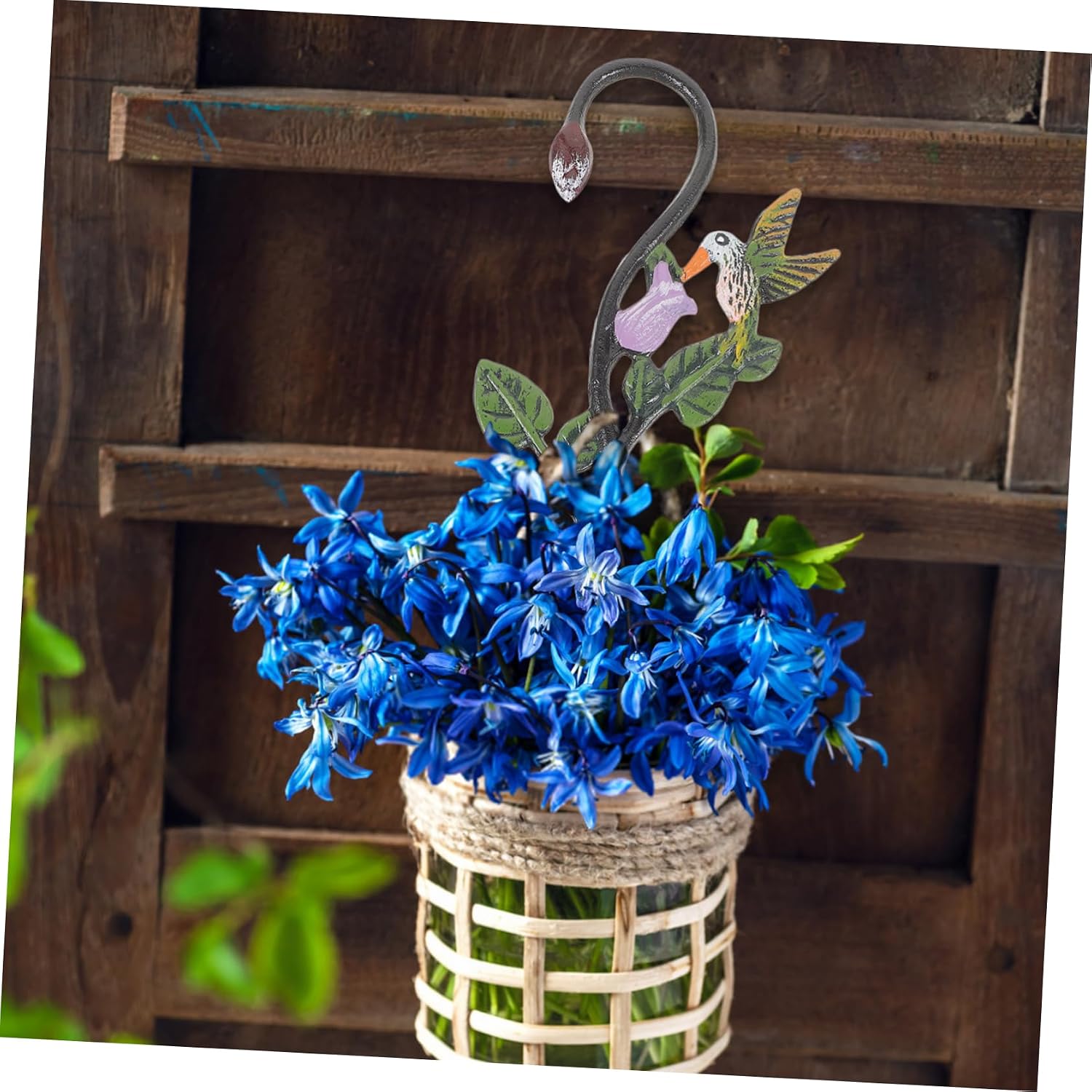 VICASKY Iron Hooks for Outdoor Plant Hangers Sturdy Fence Plant Hangers for Hanging Baskets Garden Decorative Hooks
