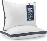 Beddora Bed Pillows for Sleeping Queen Size (White), Set of 2, Gusseted Hotel Quality Pillows, Cooling Pillows for Side, Back or Stomach Sleepers