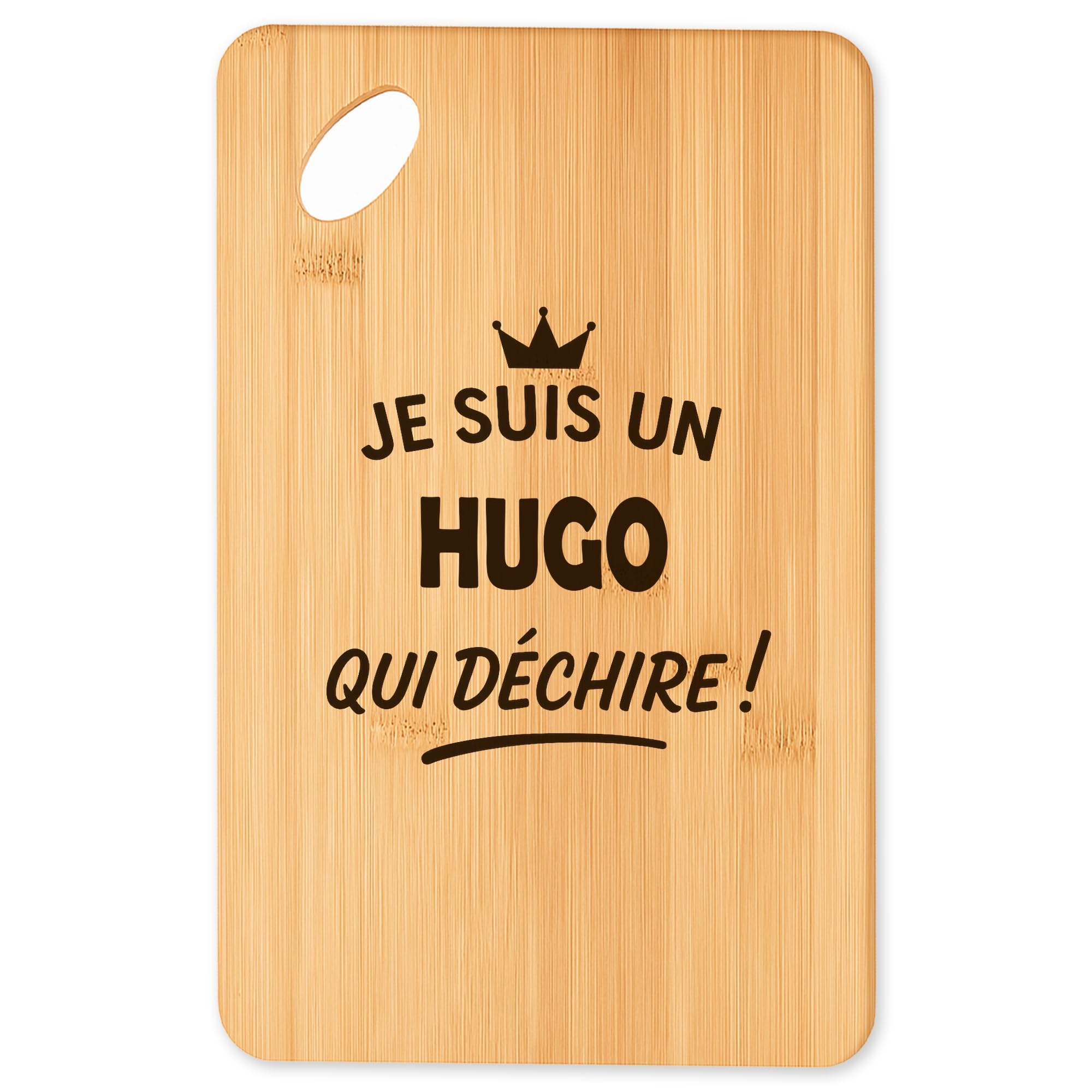 Planche à découper Hugo en bambou et plateau apéro pour la cuisine