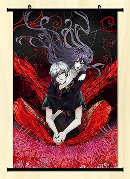 Aniplus Home Japanese Anime Tokyo Ghouls Kaneki Ken Kamishiro Rize Poster Wall Scroll Japanse 23.6 X 35.4 Inches 043
