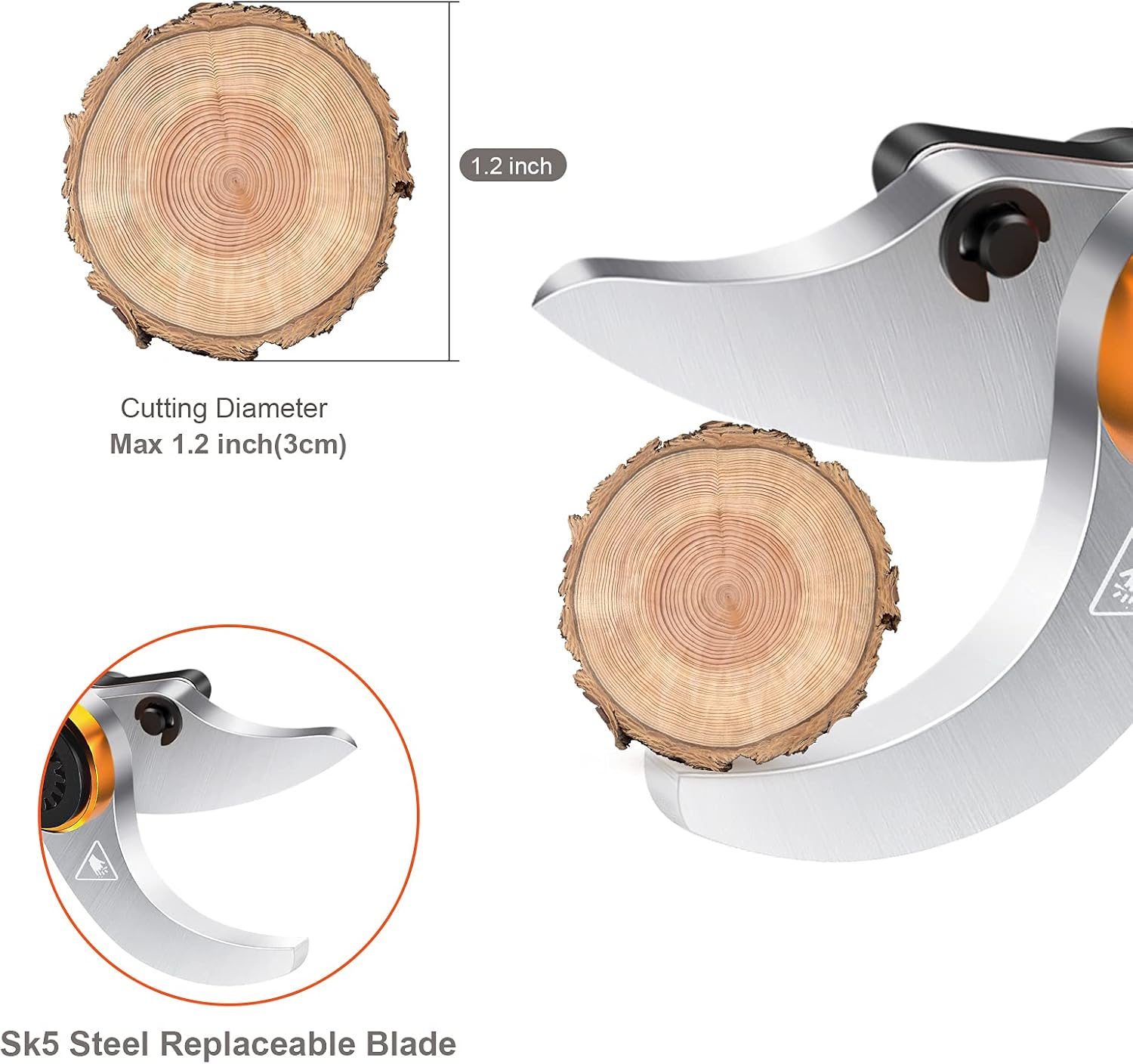 Blасk Frіdау - 80% оƒƒ K KLEZHI Electric Pruning Shears,Professional Battery Pruner with LCD Display,2Ah Rechargeable Lithium Battery,Cutting Diameter 30mm,6-8 Working Hours,Tree Branch Battery Pruning Shears