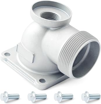 NPT Threaded Outlet with 4 Bolts Replacement for Predator 2 inch 212cc Engine Semi-Trash Generators Water Pump Parts Replace 63405 56160
