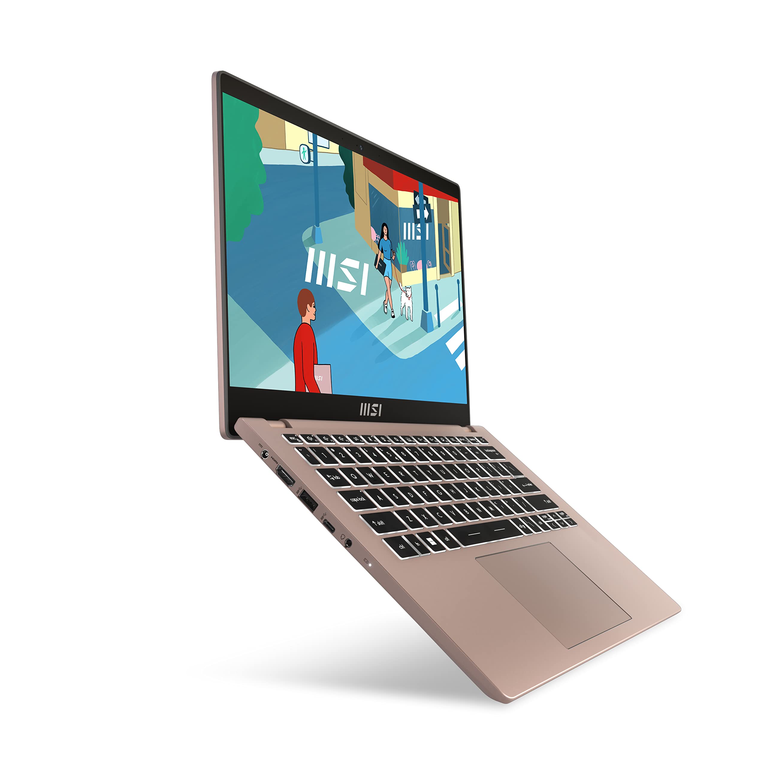 msi Modern 14 C13M-696IT, Notebook 14" Full-HD 60Hz, Intel i5-1335U, Intel Iris Xe, 8GB RAM DDR4, 512GB SSD M.2 PCIe 3, Win 11 Home [Layout e Garanzia ITA] Rosa
