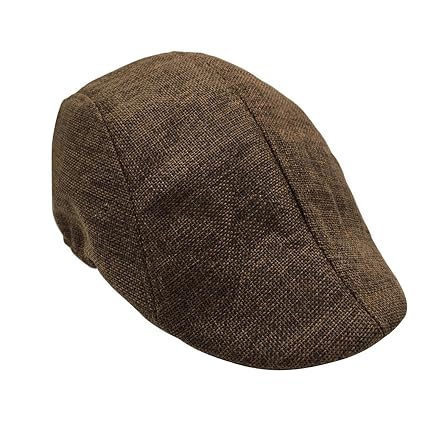 Buy Mens Womens Flax Beret Cap Newsboy 