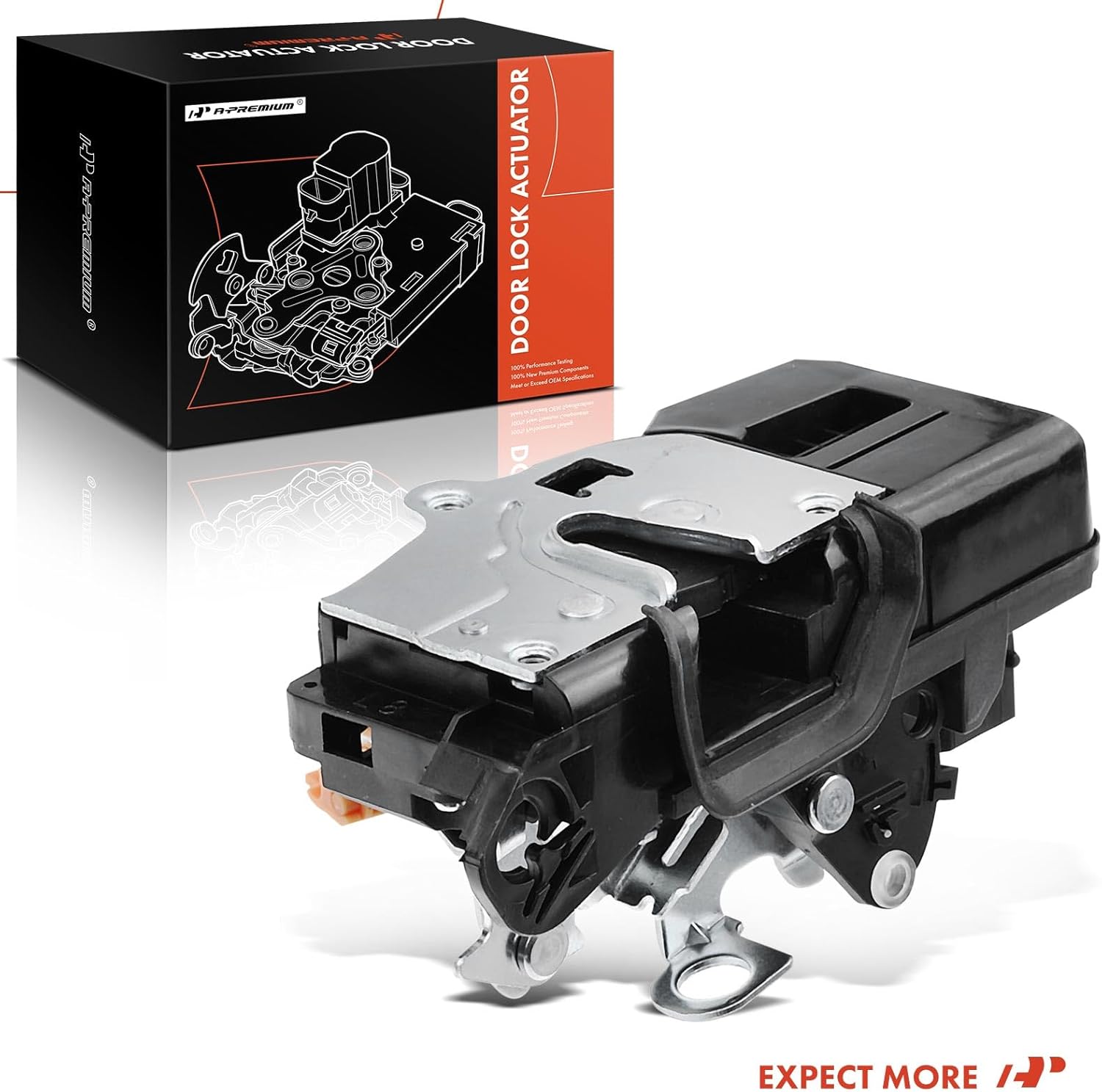 A-Premium Front Left Driver Side Door Lock Actuator Compatible with Buick Lucerne 2006-2010 Sedan, for Model Without Anti-Theft Package