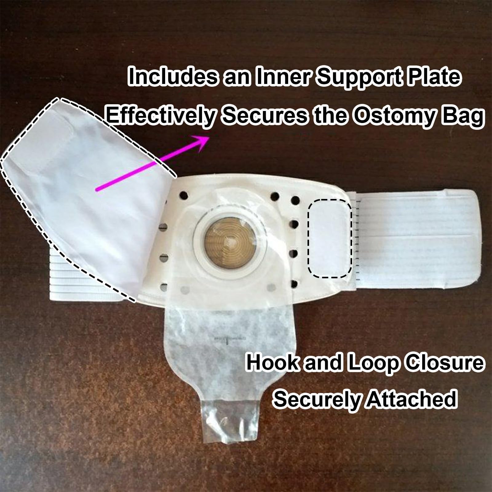 Stoma Gürtel für Männer und Frauen, Diskreter Stoma Bandage Zum Fixieren des Stomabeutels, Ostomie Gürtel für Ileostomie und Urostomie(Medium)