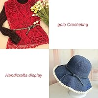 Vista 6 de Golo - Hilo de ganchillo tamaño 30, hilo de colores para hacer encaje 310