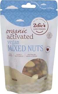 2Die4 Live Foods Activated Organic Vegan Mixed Nuts 120g