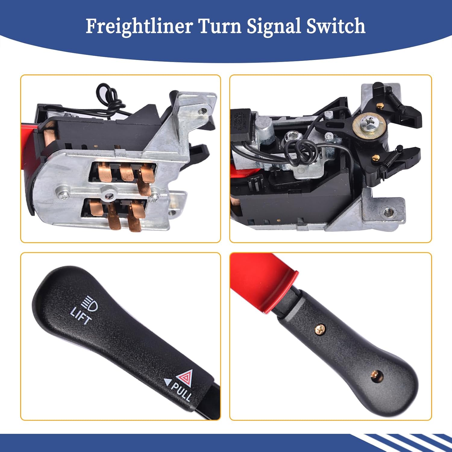 Replacement Freightliner Turn Signal Switch, Multifunction Switch A06-44025-000 Compatible with Century Columbia MT Series, Replace 57746002 S20022, Plug and Play