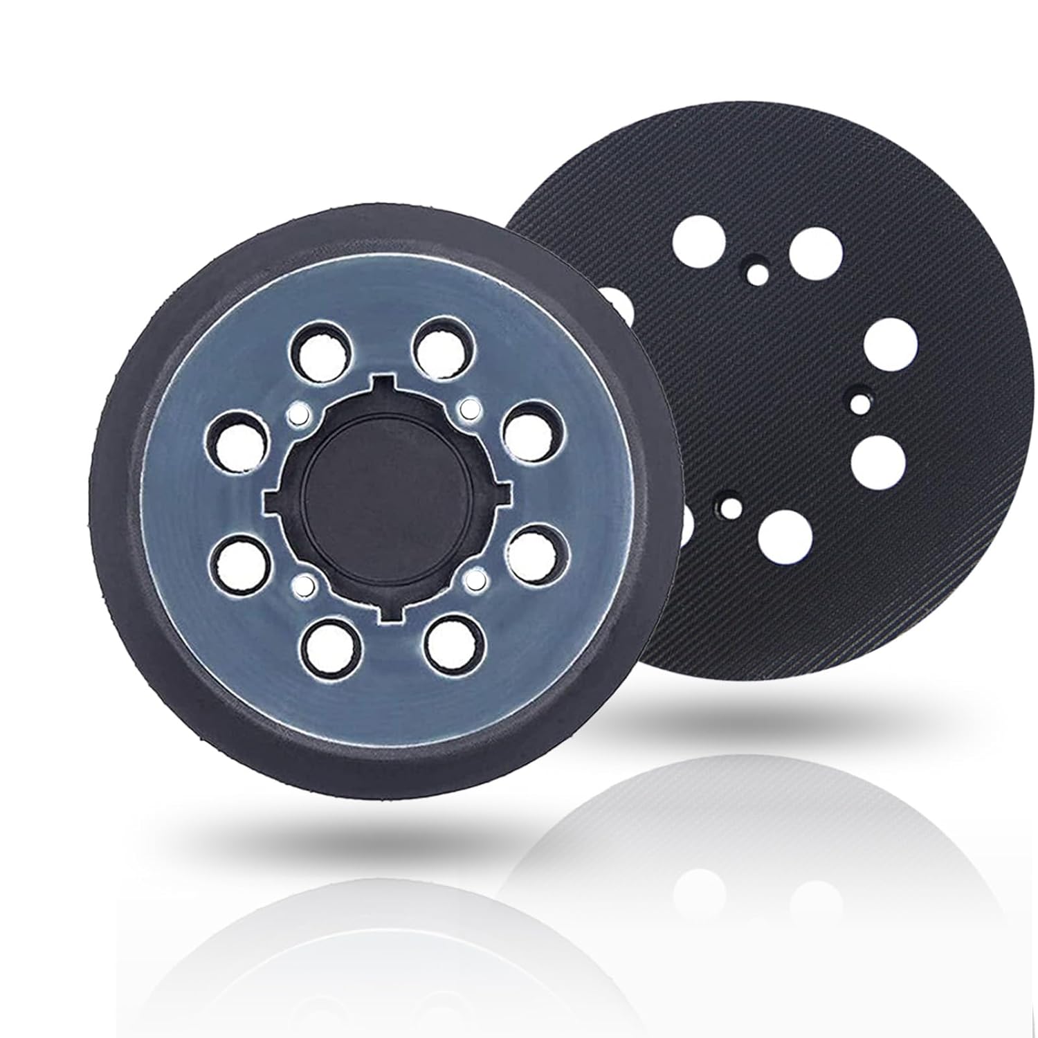 2Pack Sander Pads Replacement for Dewalt, 5" 8 Hole 4 Screw Holes Hook & Loop Sanding Pad for DWE6421 DWE6423 DCW210B N329079