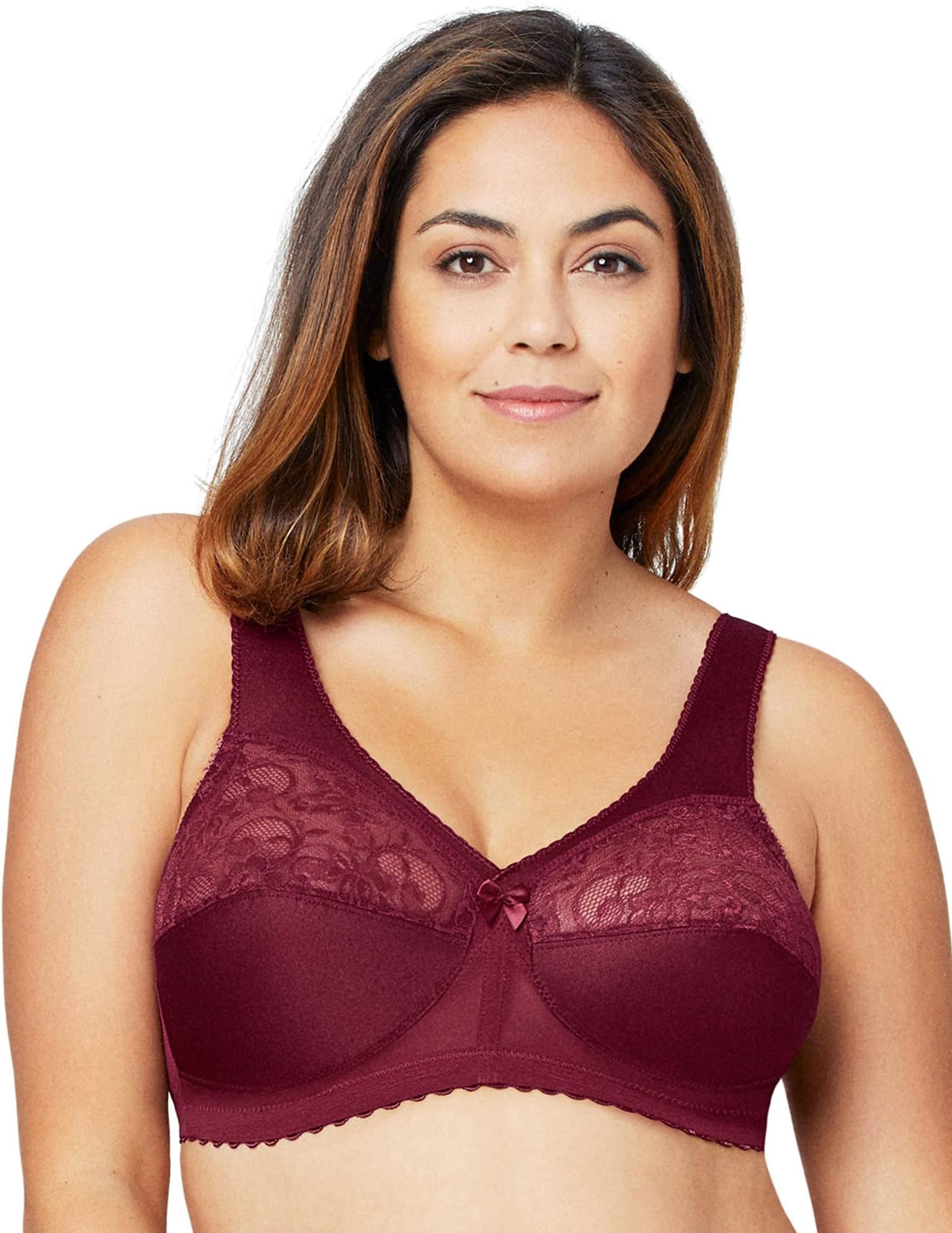 GlamoriseFull Figure Plus Size MagicLift Original Support Bra Wirefree #1000