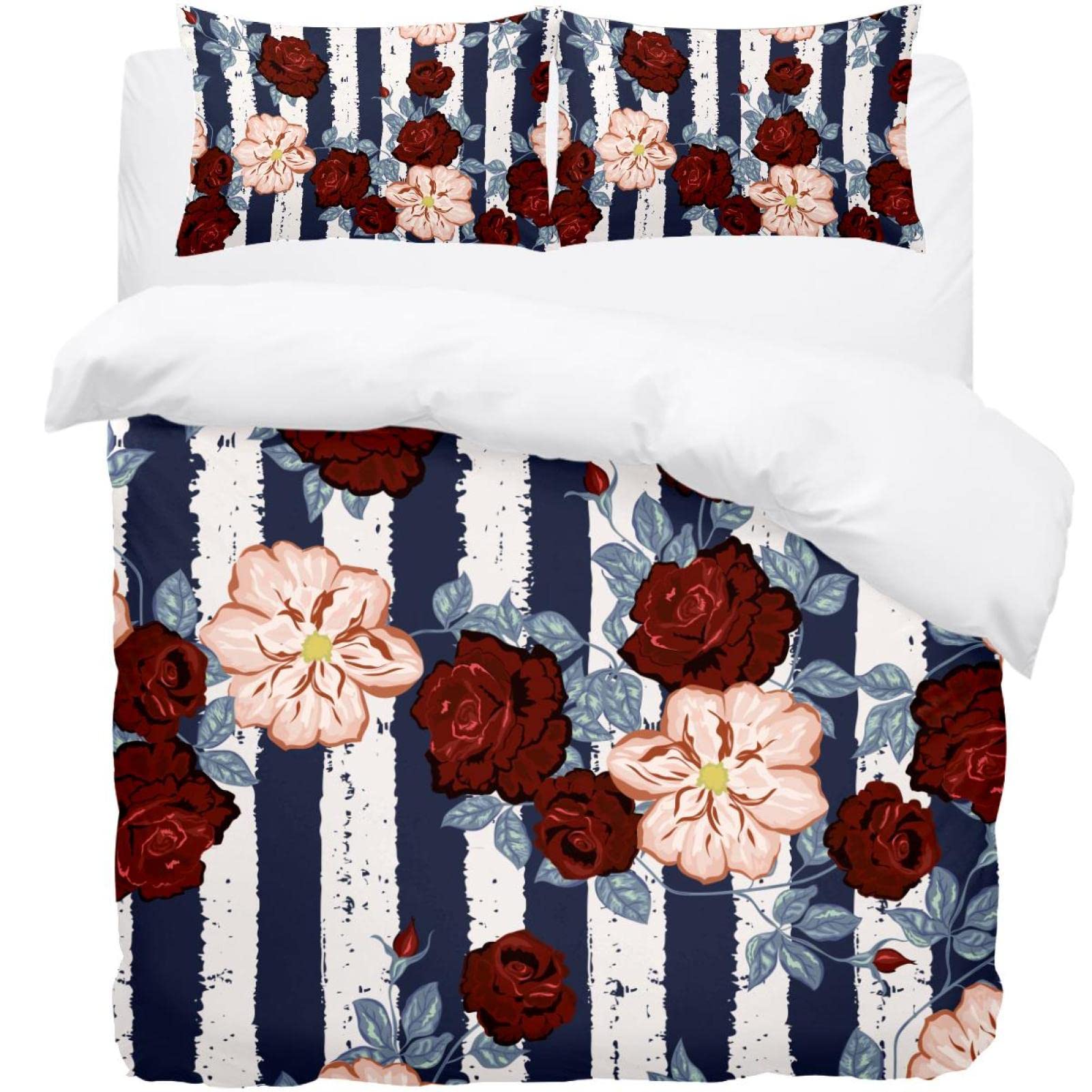 Housse de couette douce fleurie pour créer un cocon cocooning dans votre lit simple