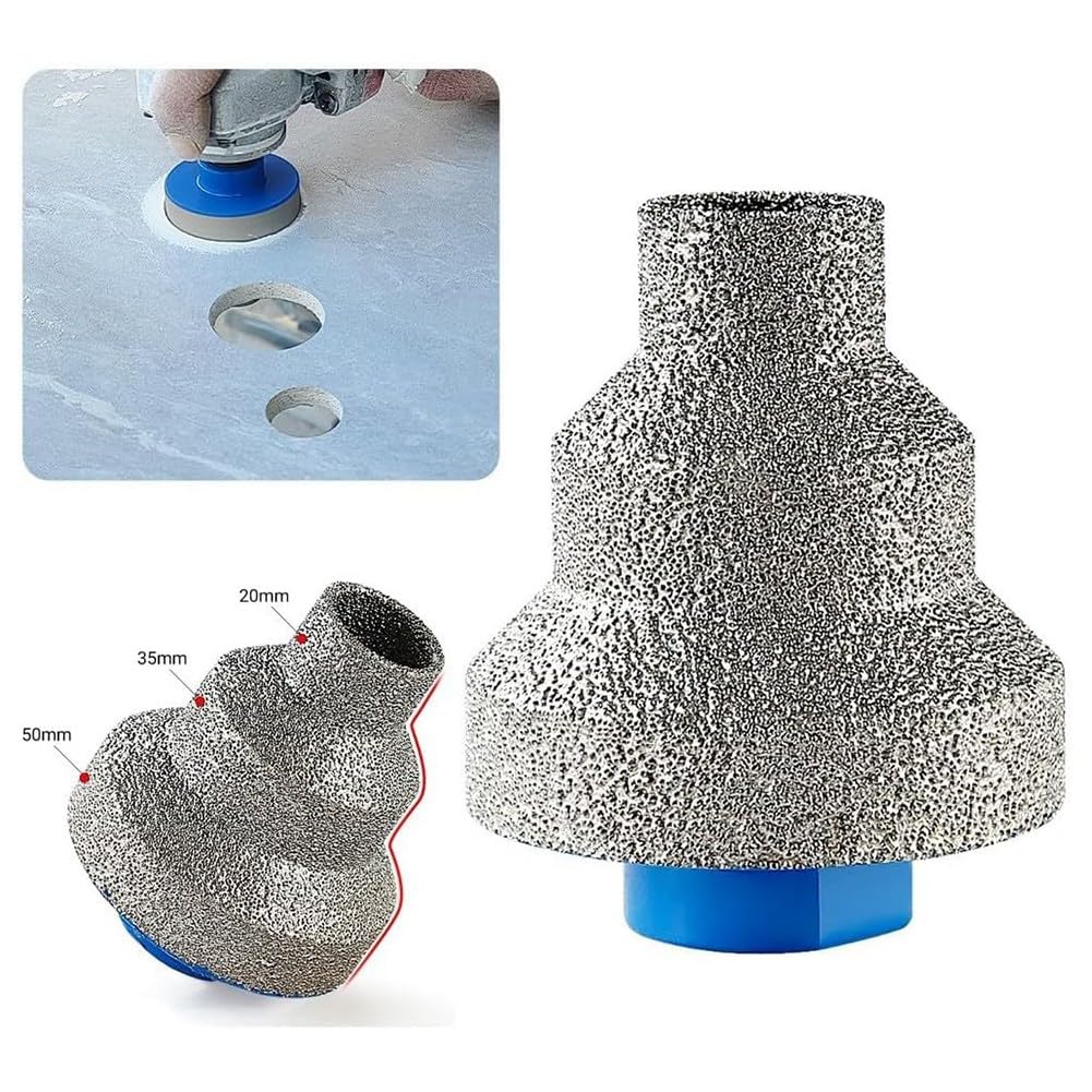 Mèches à Chanfreiner Diamantées pour Carrelage, Marbre, Verre, Céramique, Foret Fraisé, 1 Paquet