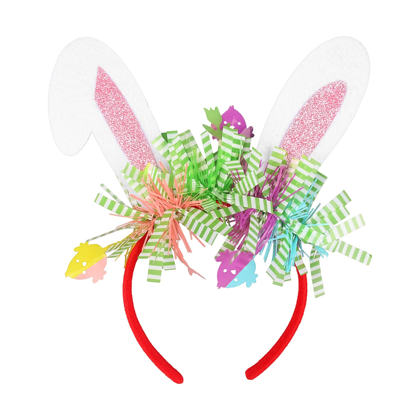 SeBneny Easter Headbands for Women Glitter Bunny Ear Headbands