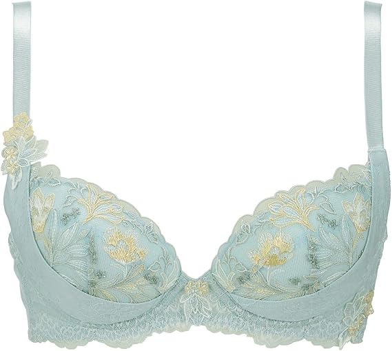 Amazon トリンプ Triumph トリンプ プレミアム レッドレーベル0064 天使のブラ スリムライン ブラジャー2 レディース M007 ブルー 日本 C65 ブラジャー 通販